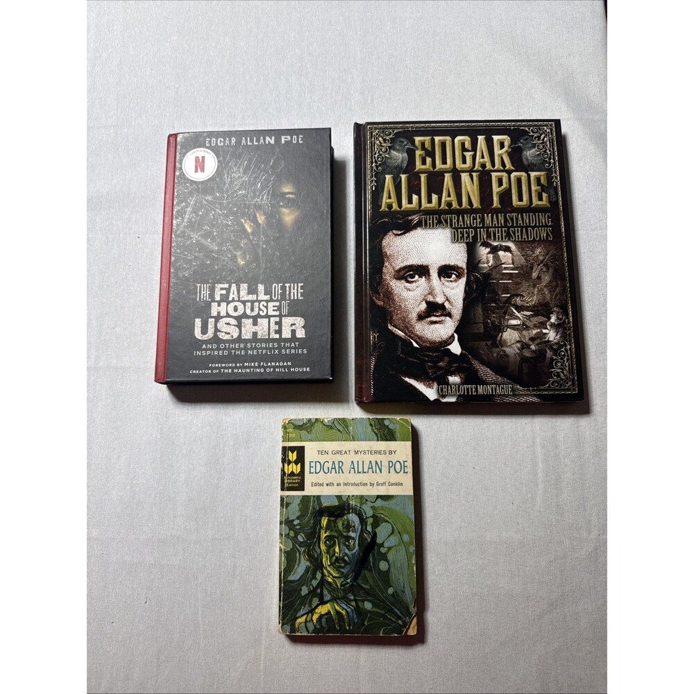 Ten Great Mysteries by Edgar Allan Poe - 1960 Scholastic Library Paperback Lot 3